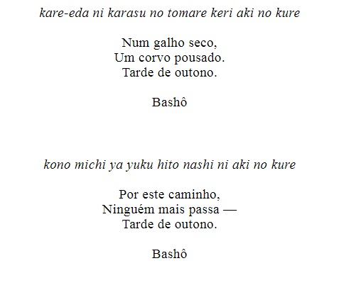 haikai exemplo