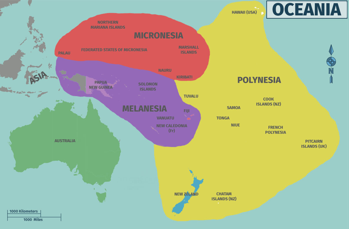 Oceania: países do continente, cultura e história [resumo]