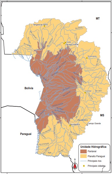 bacia do paraguai mapa