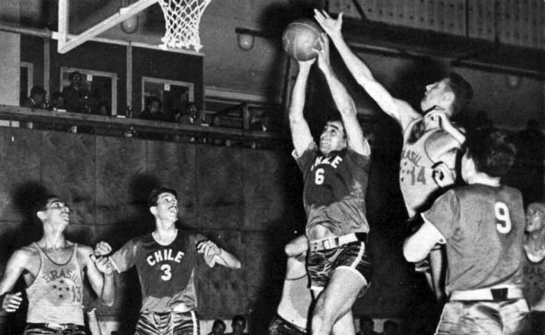 Fotografia do jogo entre Brasil e Chile (1952)