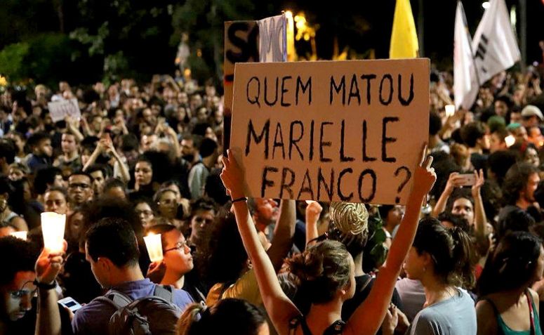 Fotografia dos movimentos sobre a morte de Marielle Franco