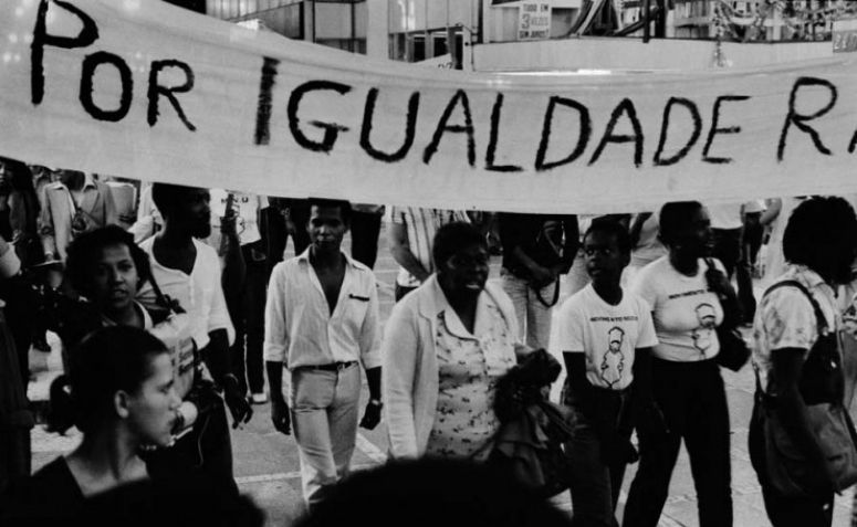 Manifestação do movimento negro em 1978