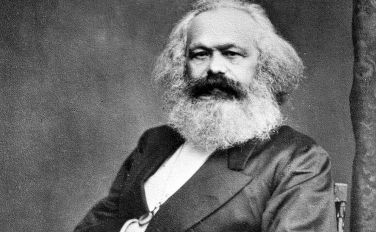 Fotografia de Karl Marx, um dos autores mais conhecidos por pensar a ideologia