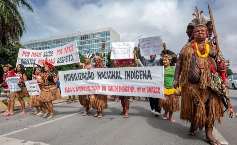 Protesto do movimento indígena em 2019